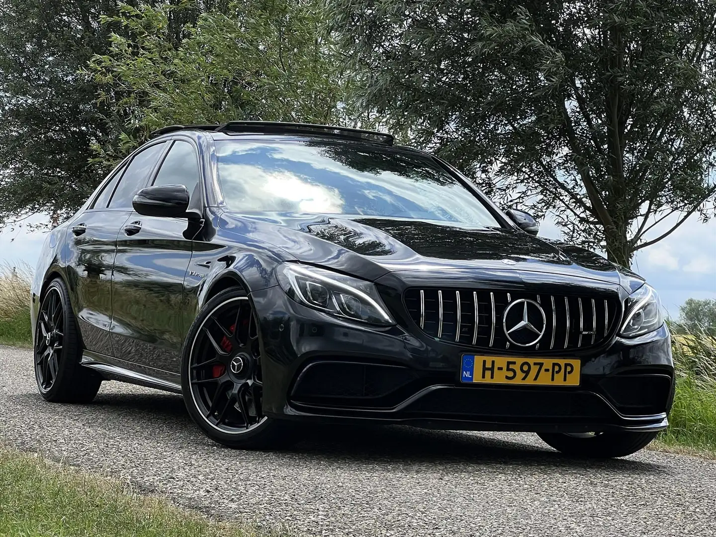 Mercedes-Benz C 63 AMG C63 S 510PK / Pano / Schaalstoelen / Dealer ondr / Noir - 2
