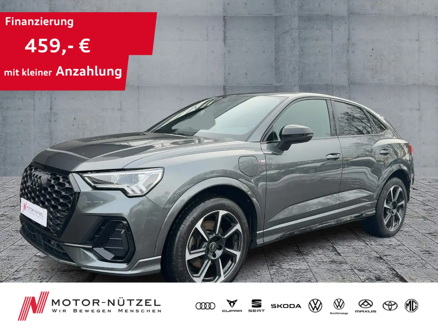 Audi Q3 45 TFSI e S-LINE LED+NAVI+SONOS+RFK Grau - 1
