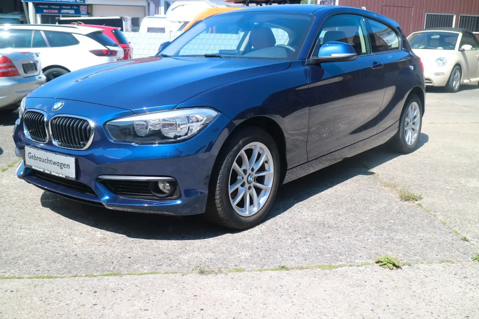 BMW 118 i Advantage LEDER/NAVI/SHZ/TOP Bleu - 1