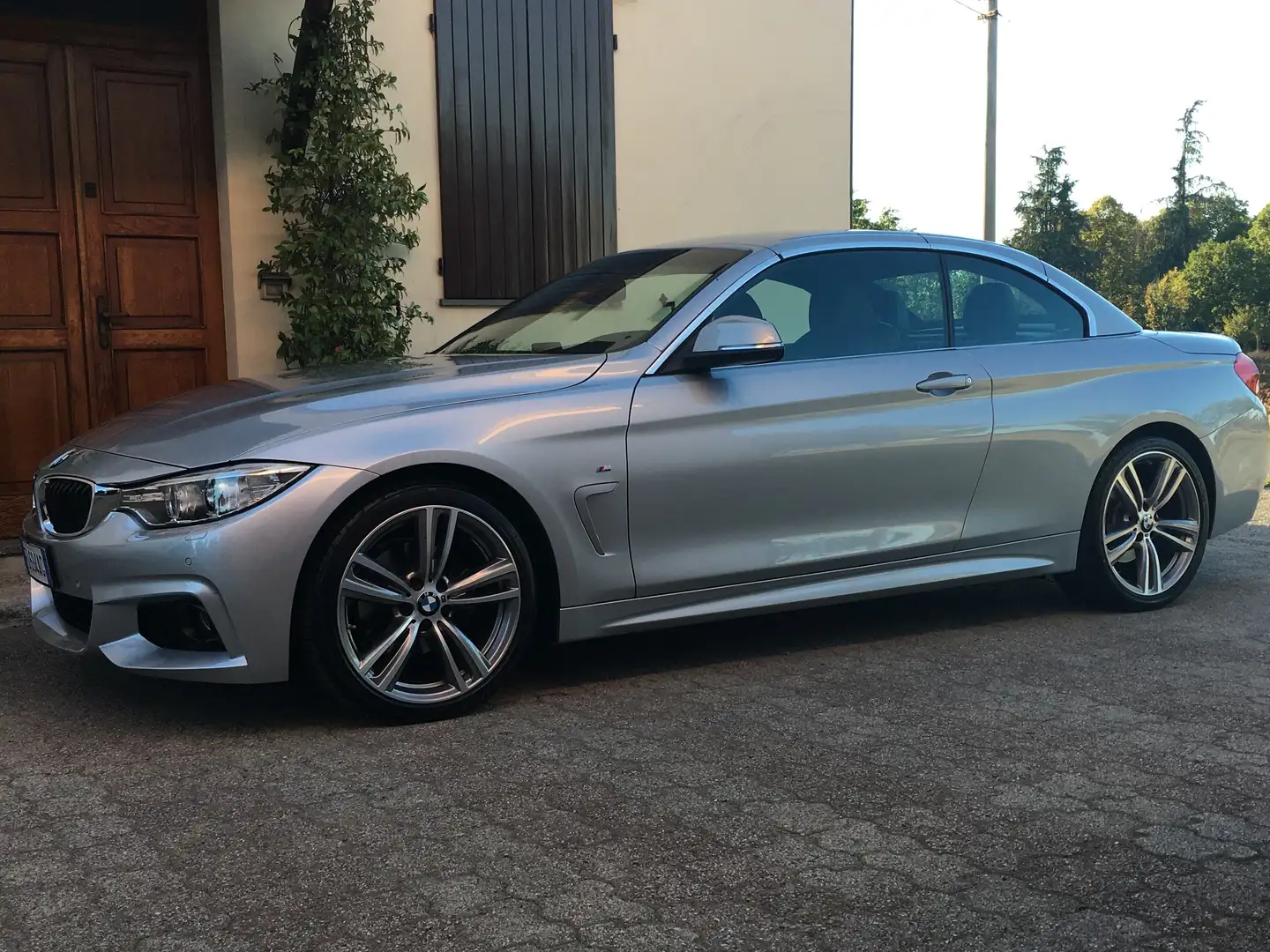 BMW 420 Serie 4 F33 Cabrio 420d Cabrio Msport 184cv auto Argento - 1
