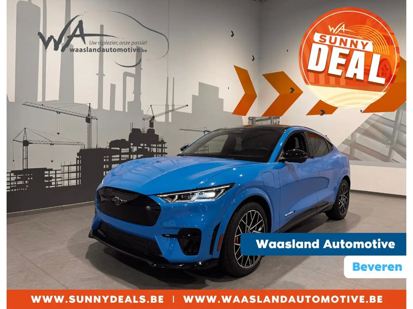 Ford Mustang Mach-E 91 kWh AWD GT - Daginschrijving Bleu - 1