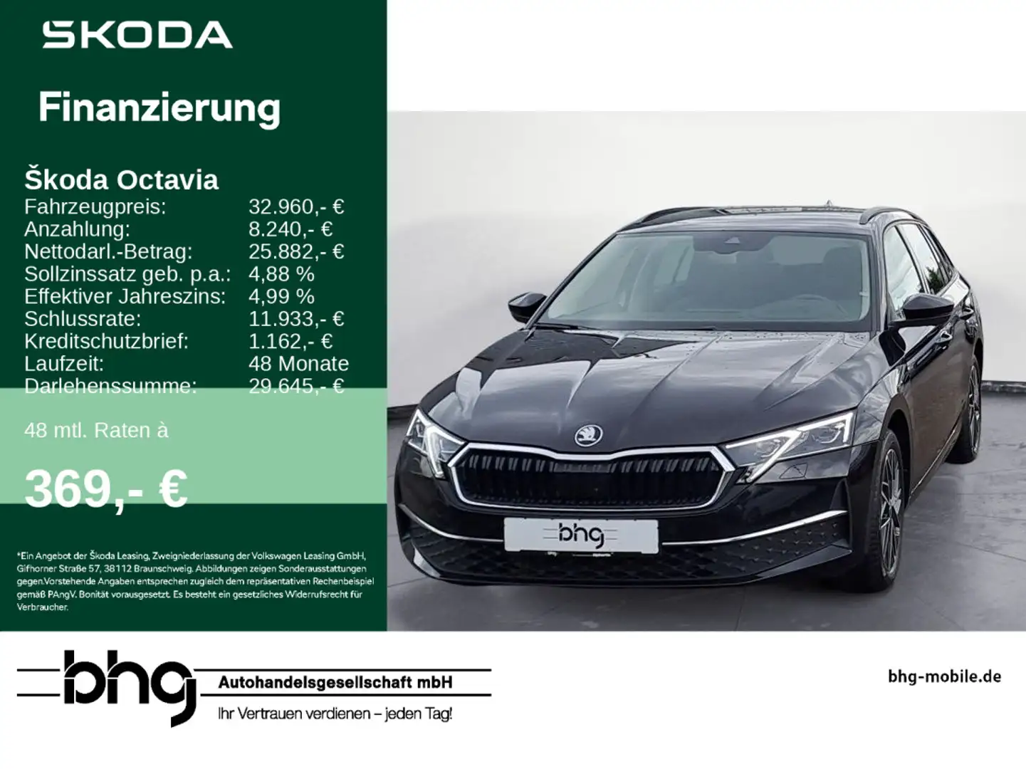 Skoda Octavia Combi 2.0 TDI DSG Selection Lodge Infota Schwarz - 1