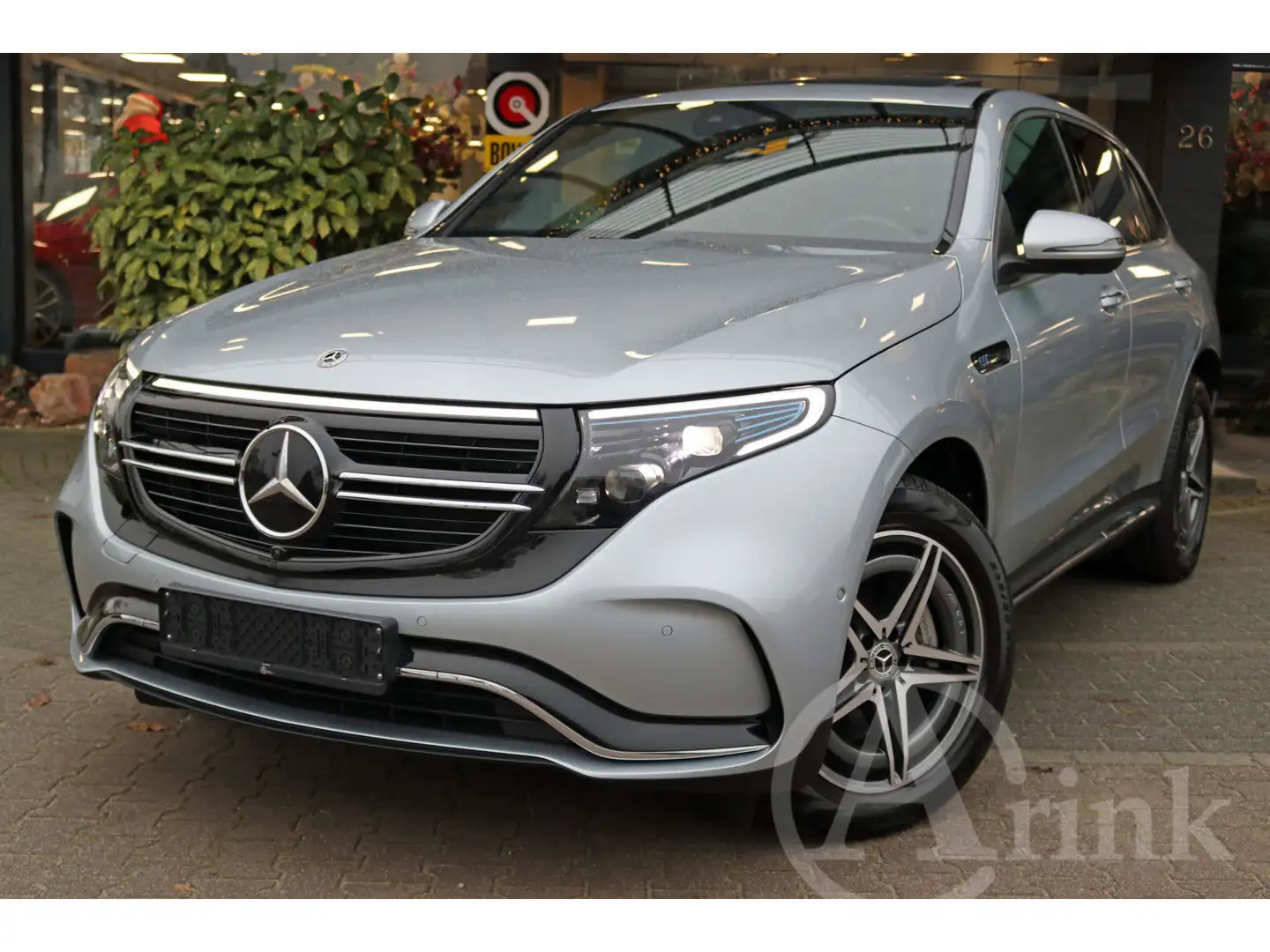 Mercedes-Benz EQC 400 4MATIC 80 kWh AMG Line Rijassistentiepakket Schuif Silber - 1