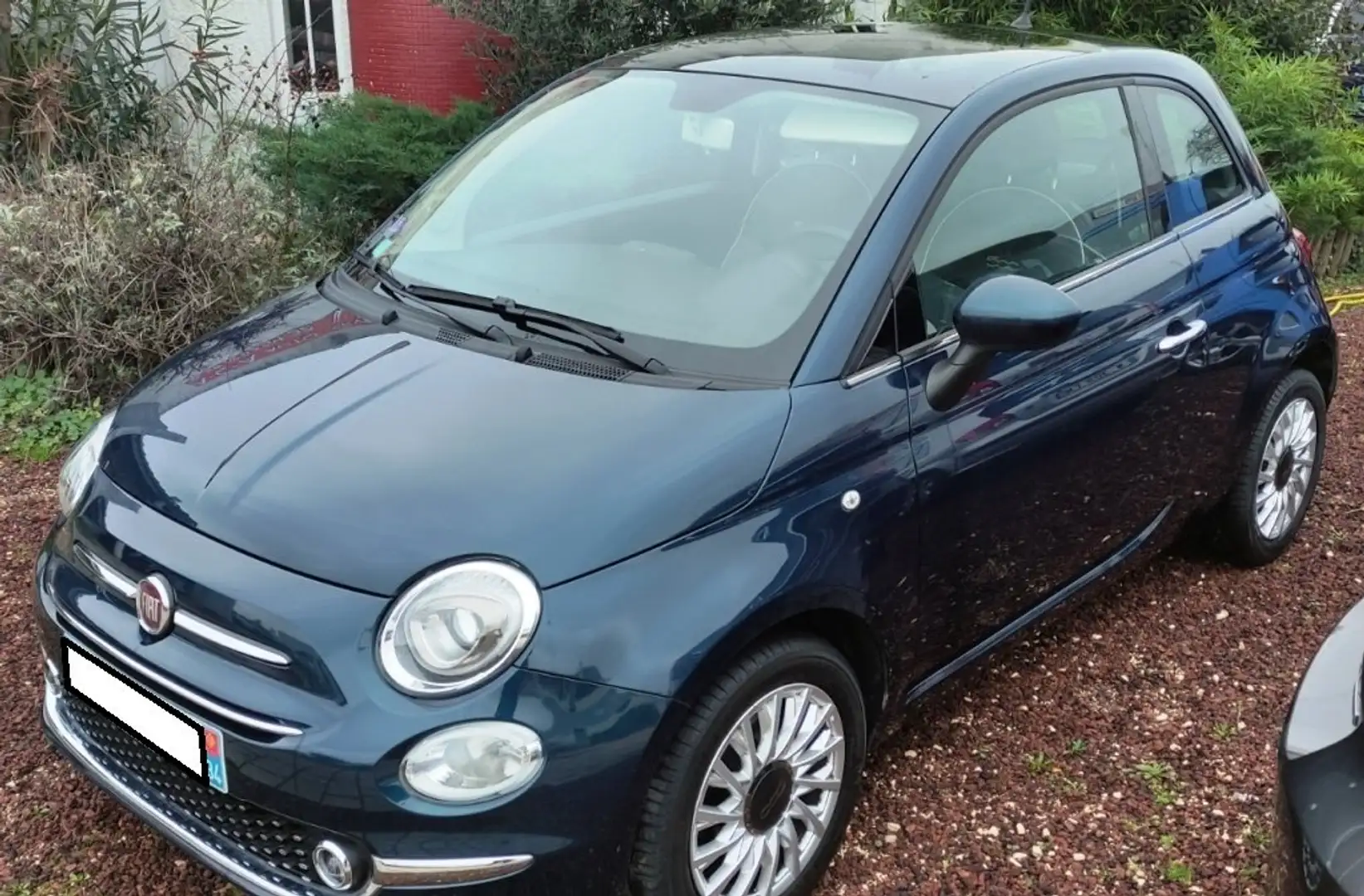 Fiat 500 1.2 69 ch Eco Pack Lounge Blauw - 1