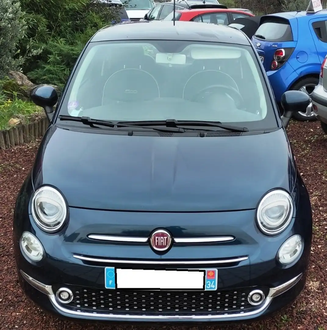 Fiat 500 1.2 69 ch Eco Pack Lounge Blauw - 2