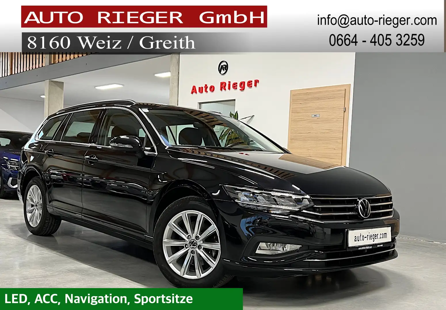 Volkswagen Passat Variant 2,0 TDI Business 4Motion, LED, ACC, Navi Schwarz - 1