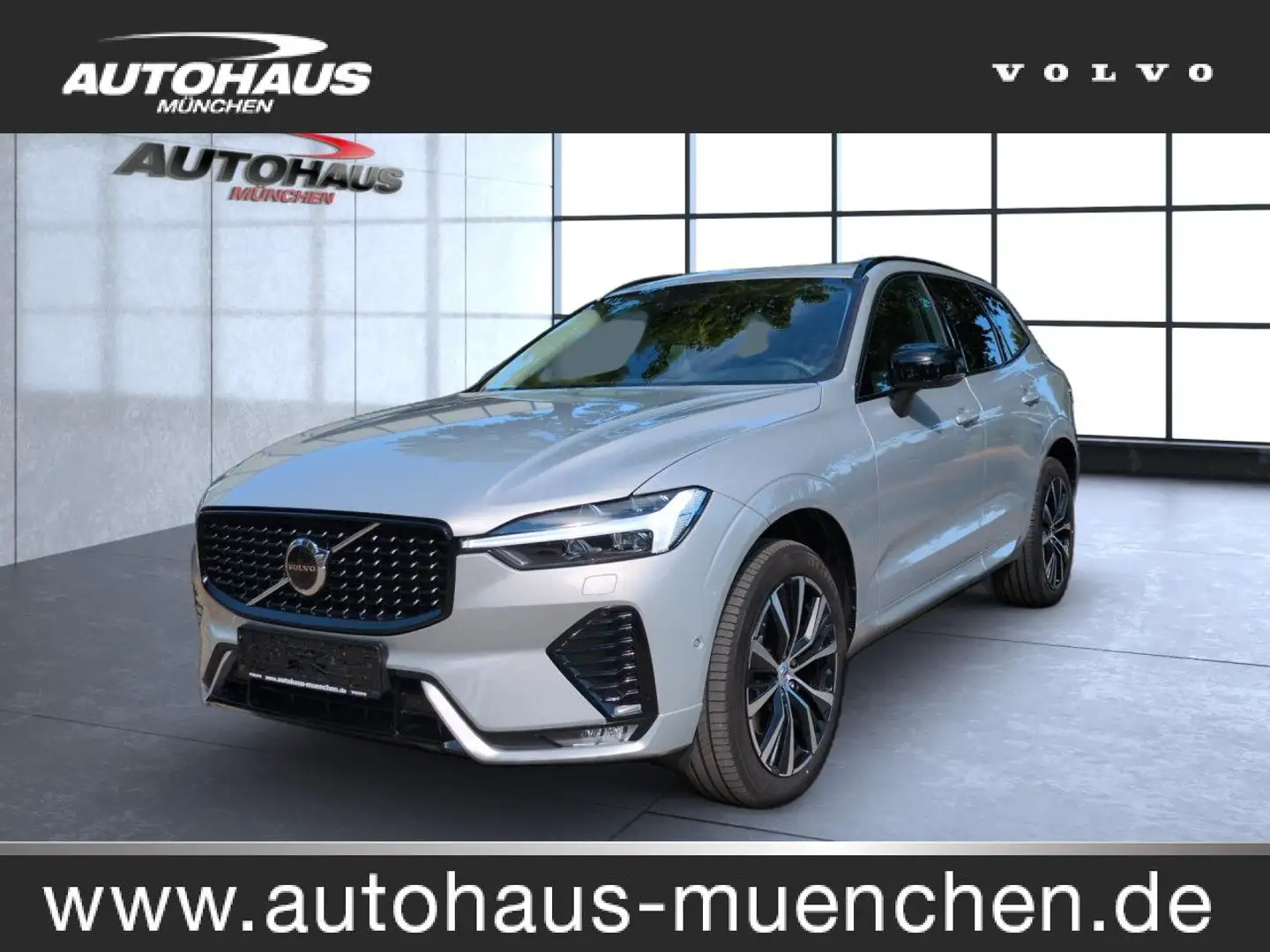 Volvo XC60 XC 60 Plus Dark 2WD Bluetooth LED Vollleder Klima Silber - 1