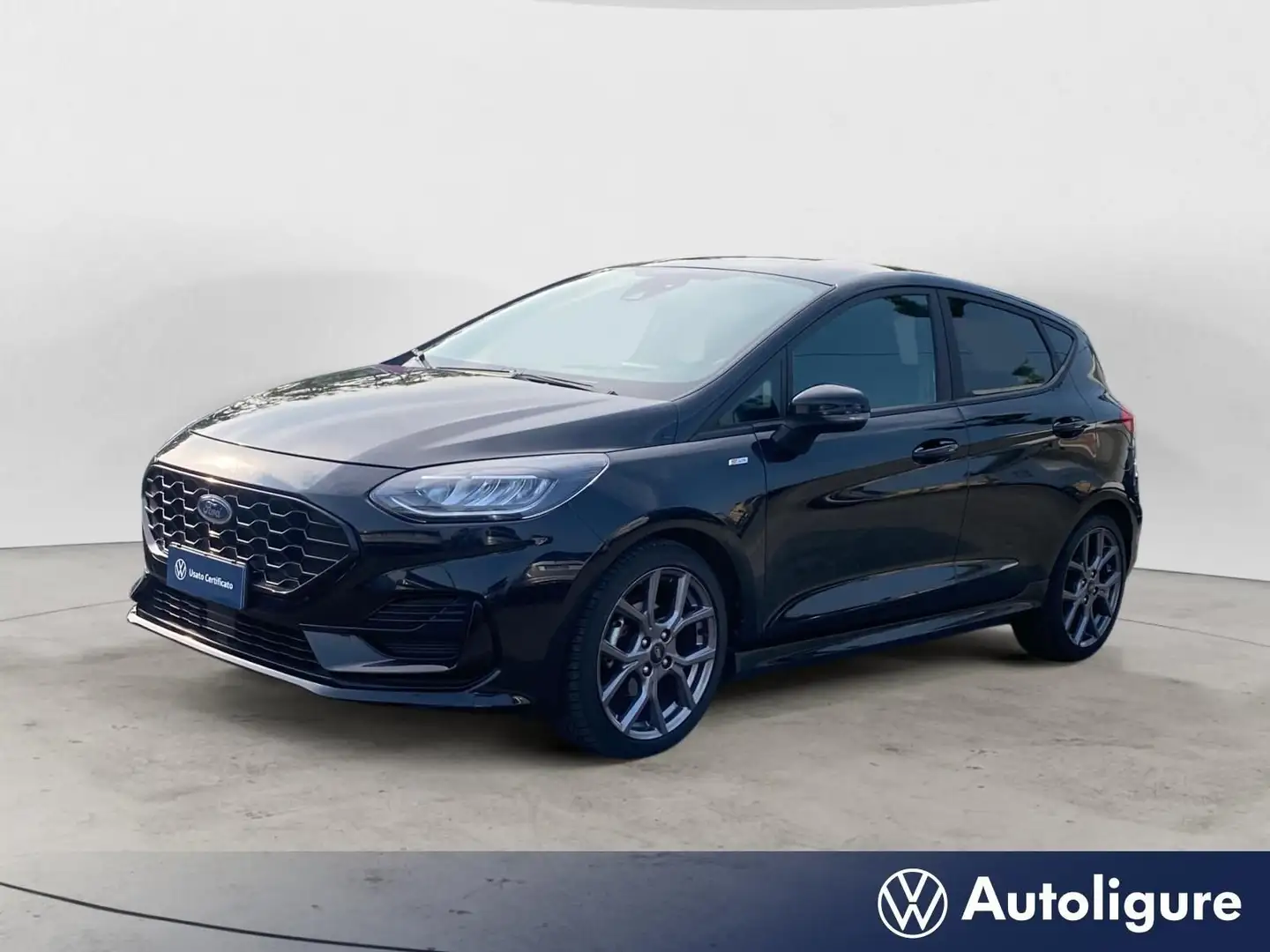 Ford Fiesta 1.0 EcoBoost Hybrid 125 CV ST-Line Nero - 1