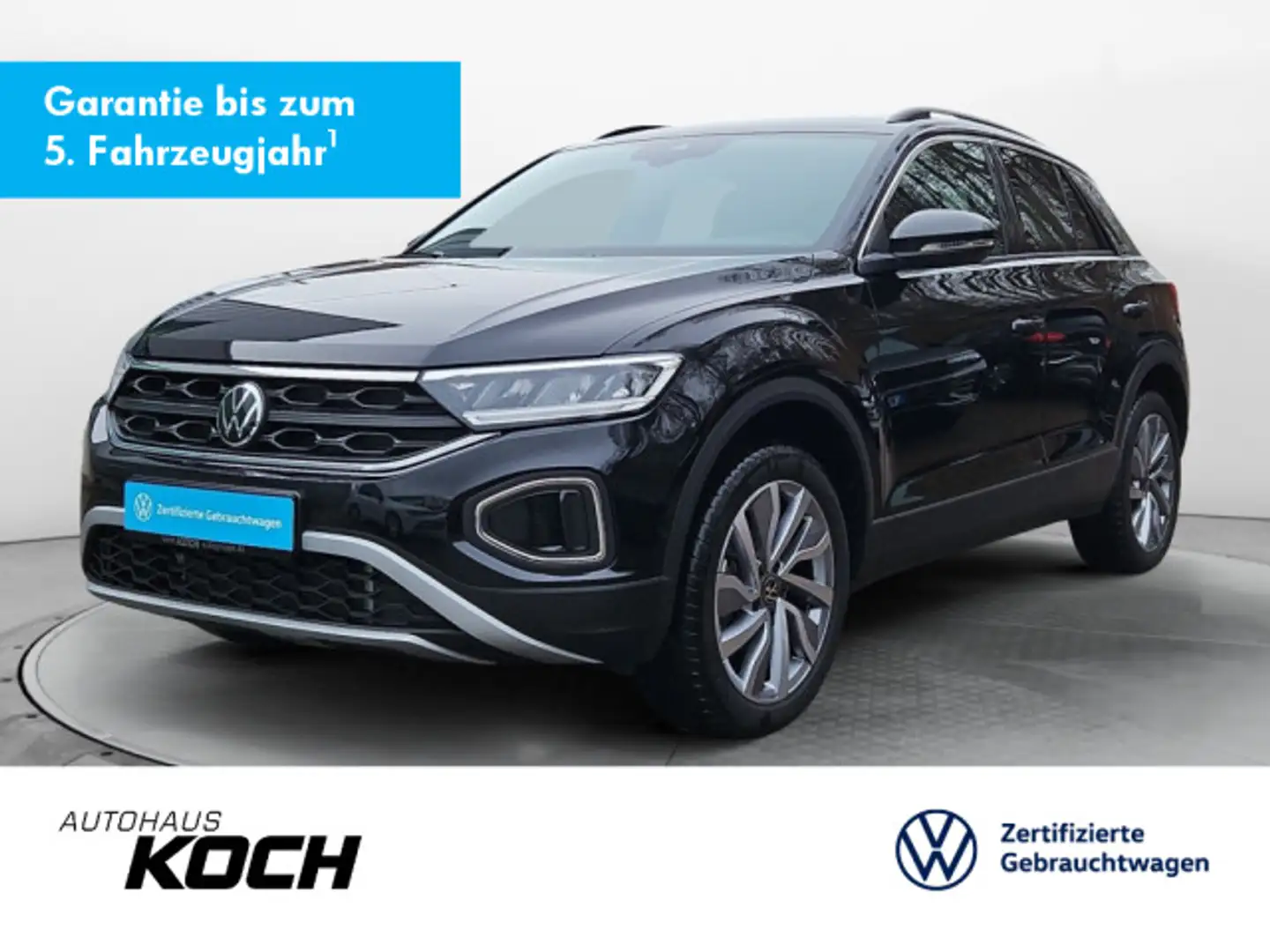 Volkswagen T-Roc 1.5TSI Goal DSG Navi AHK LED Schwarz - 1