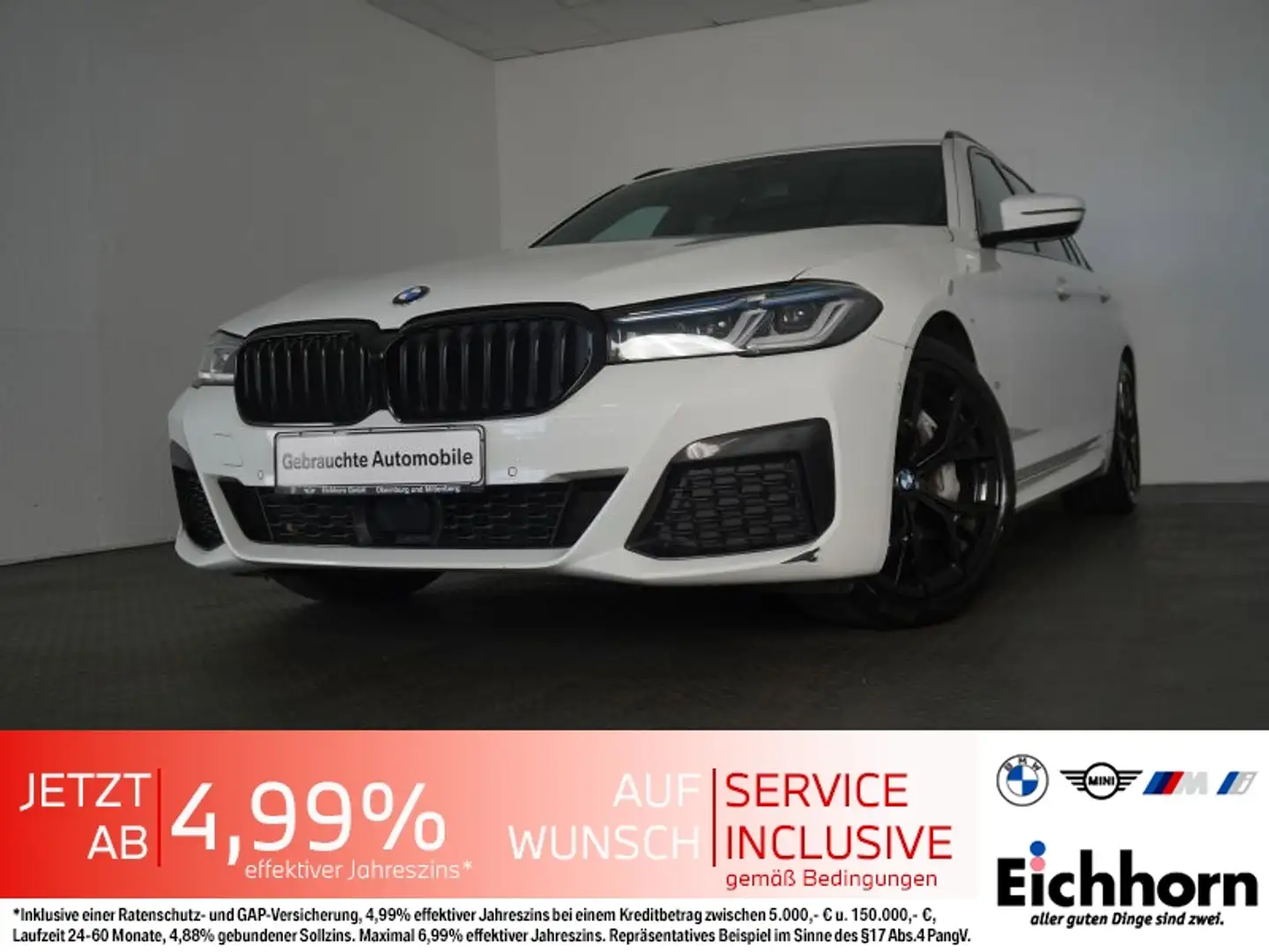 BMW 530 d xDrive Touring M Sportpaket LASER.HUD.LEDER Weiß - 1