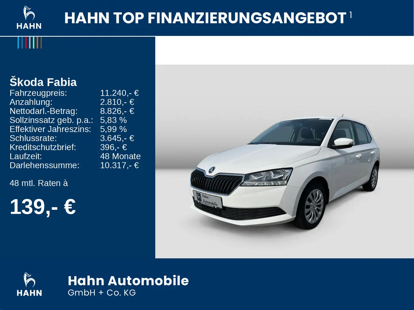 Skoda Fabia Cool Plus 1.0MPI Klima SHZ elFH ZV DAB FSE Weiß - 2