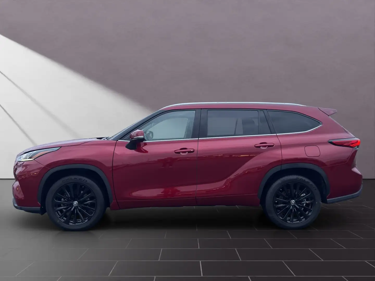 Toyota Highlander Hybrid Luxury 7 SITZER+AHK+LEDER+HuD Rouge - 2