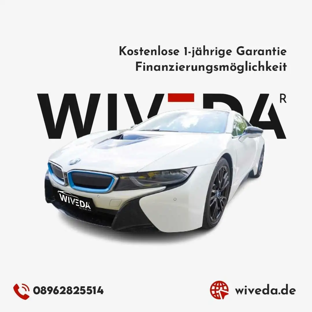 BMW i8 Coupe LED~KAMERA~HEADUP~LEDER~H&K~ Weiß - 1
