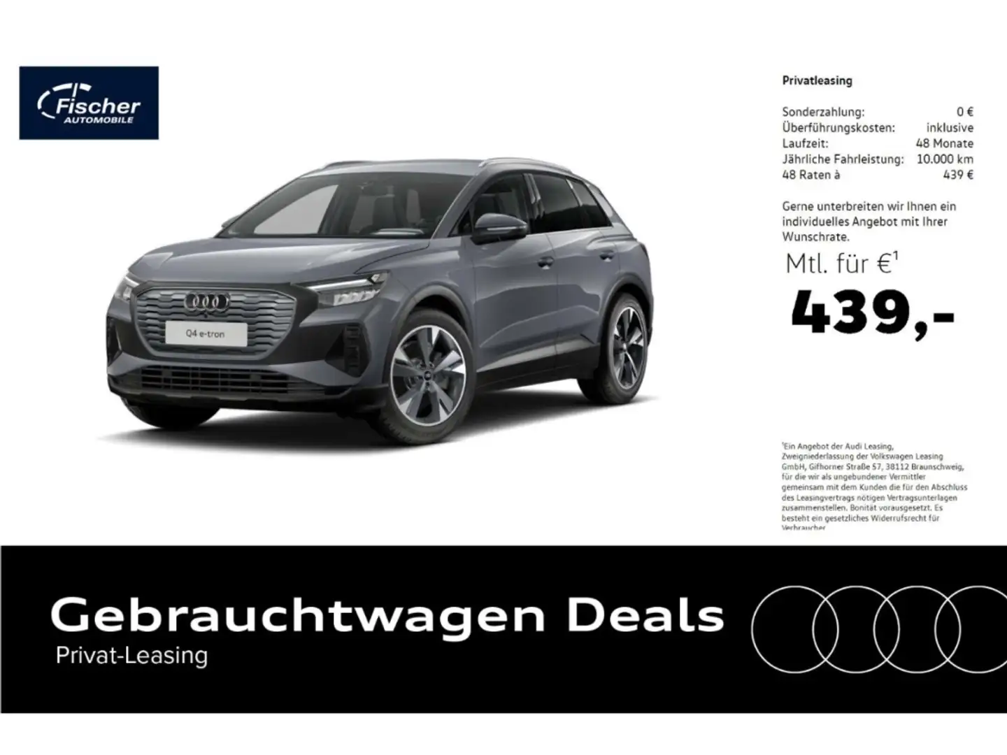Audi Q4 e-tron 45 AHK/Wärmepump/NAV/el.Heckklappe/20'' Grau - 1