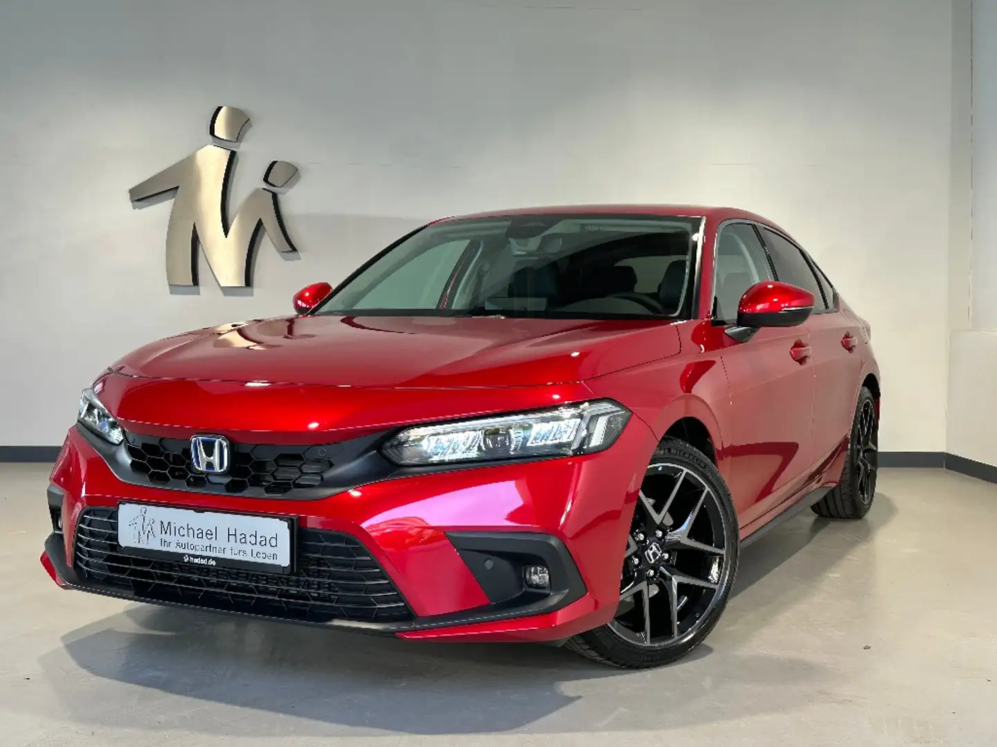 Honda Civic E:HEV 2.0 Hybrid ADVANCE PANO LED TOP Rouge - 1