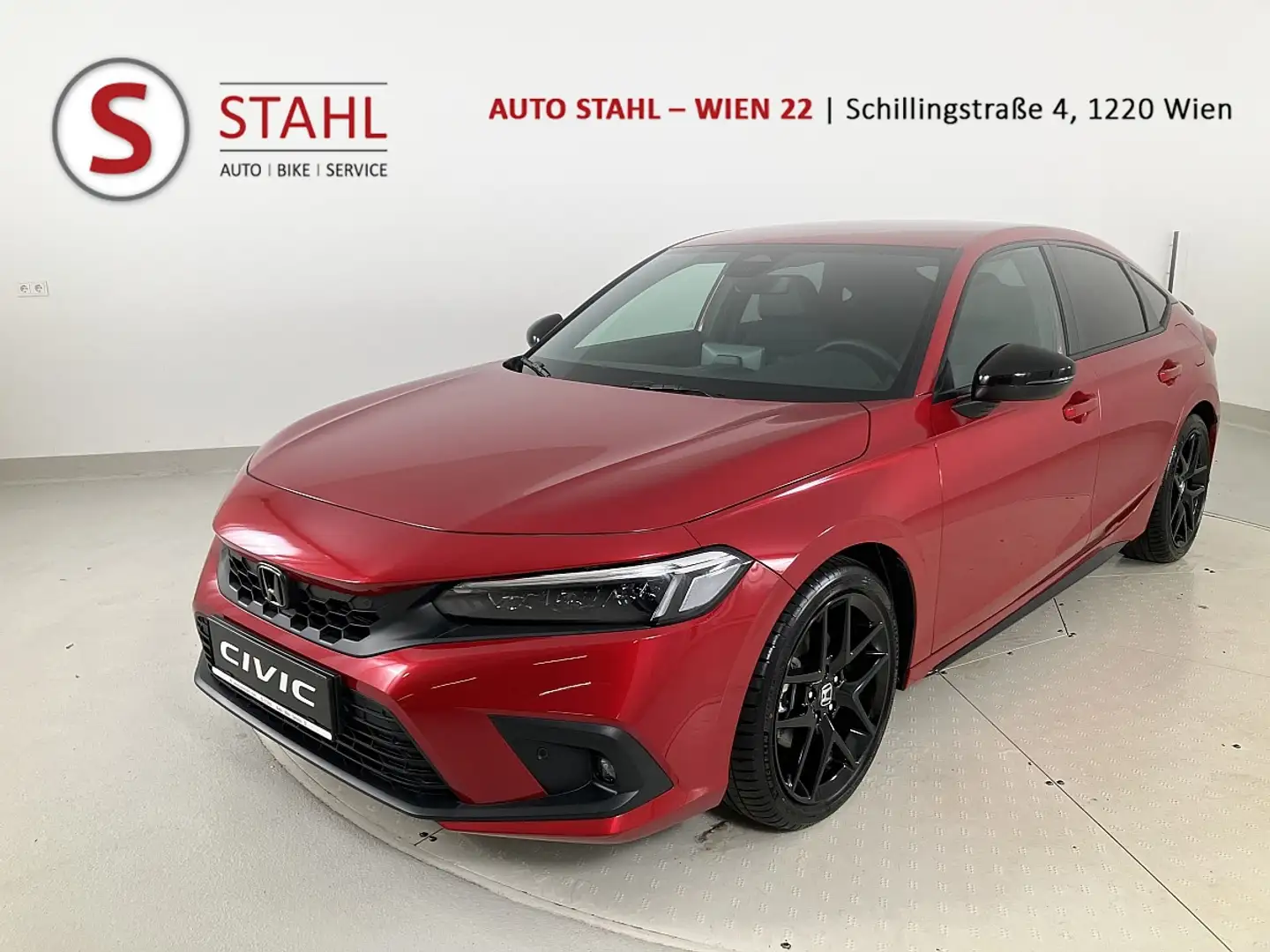 Honda Civic 2.0 i-MMD Hybrid Sport e-CVT Aut. inkl. Sportpaket Rot - 1