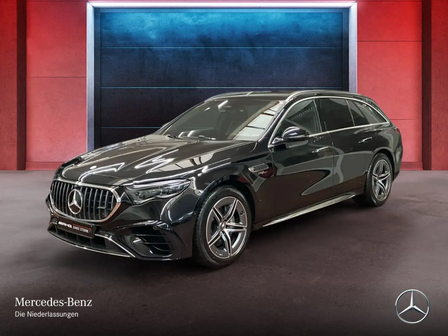 Mercedes-Benz E 53 AMG T 4M Hybrid 360° Distr. AHK Spurhalt-Ass Schwarz - 2