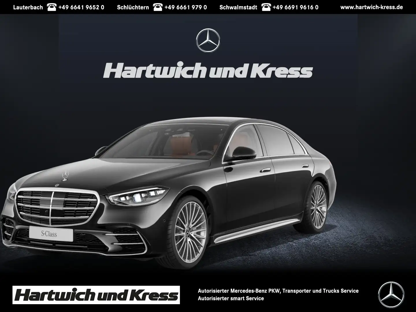 Mercedes-Benz S 450 S 450 d AMG Line lang 4Matic+Airmatic+Burmester+ Schwarz - 1