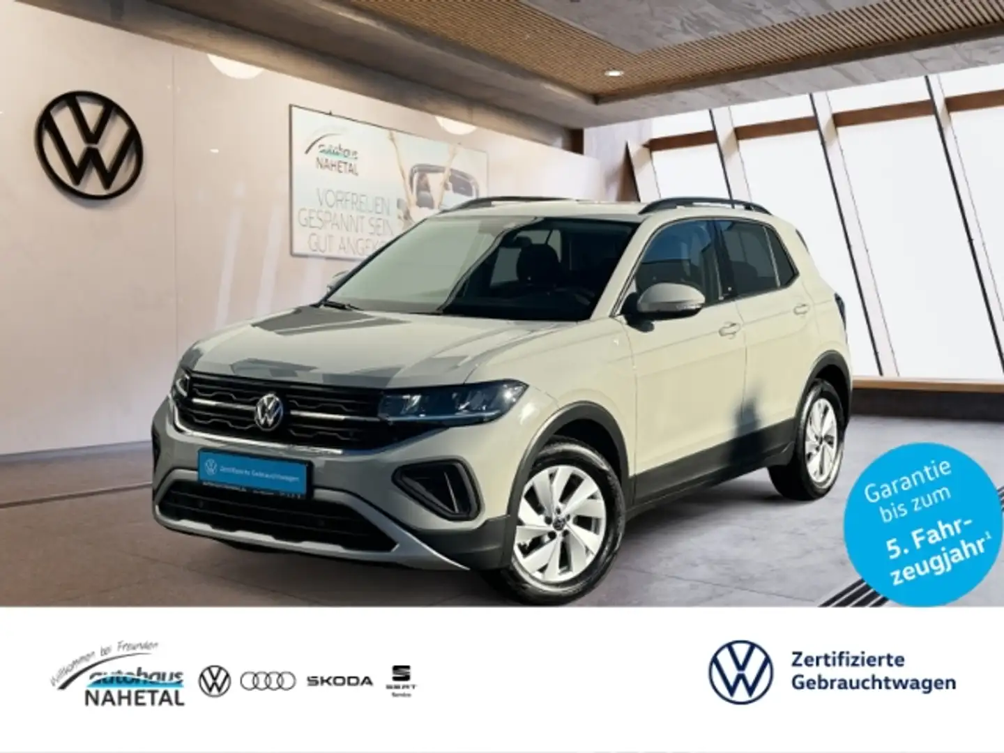 Volkswagen T-Cross 1.0TSI Life LED NAVI ACC TRAVEL ASSIST  REAR VIEW Grijs - 1