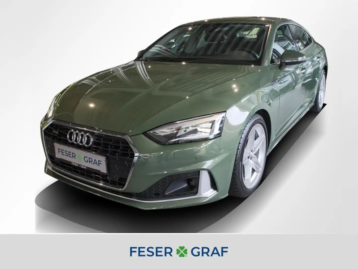 Audi A5 Sportback 40 TDI qu. advanced Navi RüKa Sitzh. Grün - 1
