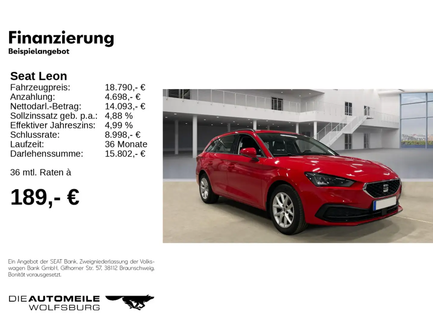 SEAT Leon ST 1.0 eTSI DSG Style LED/SPUR/KAMERA Rojo - 2