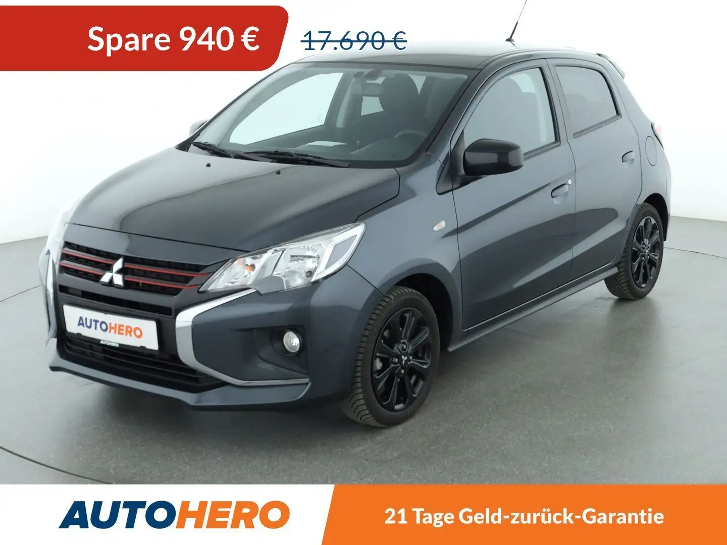 Mitsubishi Space Star 1.2 Select+ Black Aut.*CAM*SHZ*TEMPO*KLIMA* Grau - 1