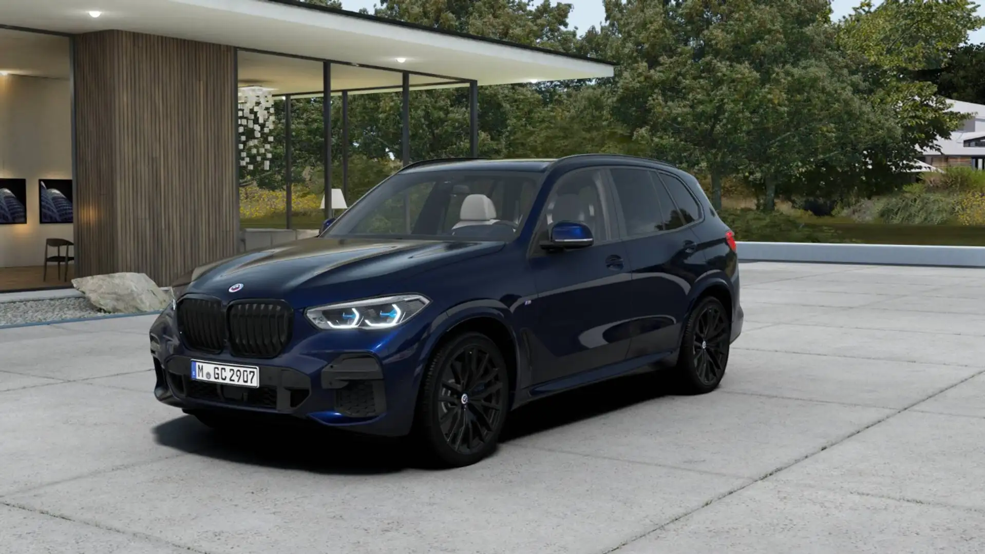 BMW X5 xDrive 40d ///M-Sport SkyLounge TV+ Laser AHK Blau - 1