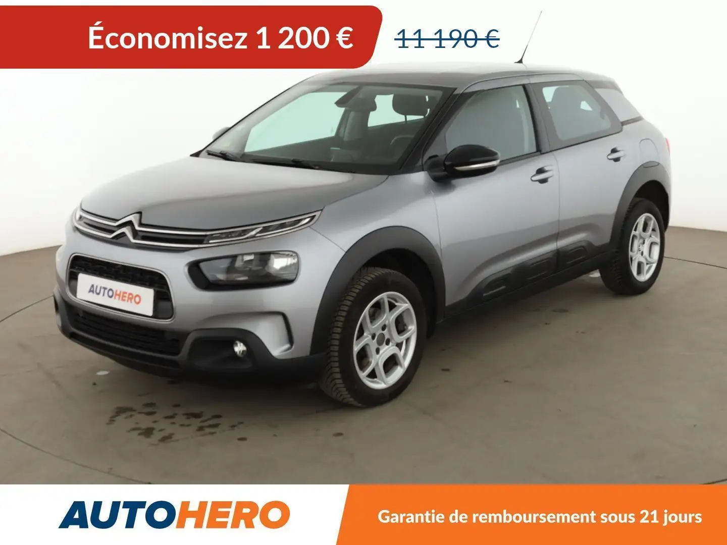 Citroen C4 Cactus 1.6 Blue-HDi Feel Gris - 1