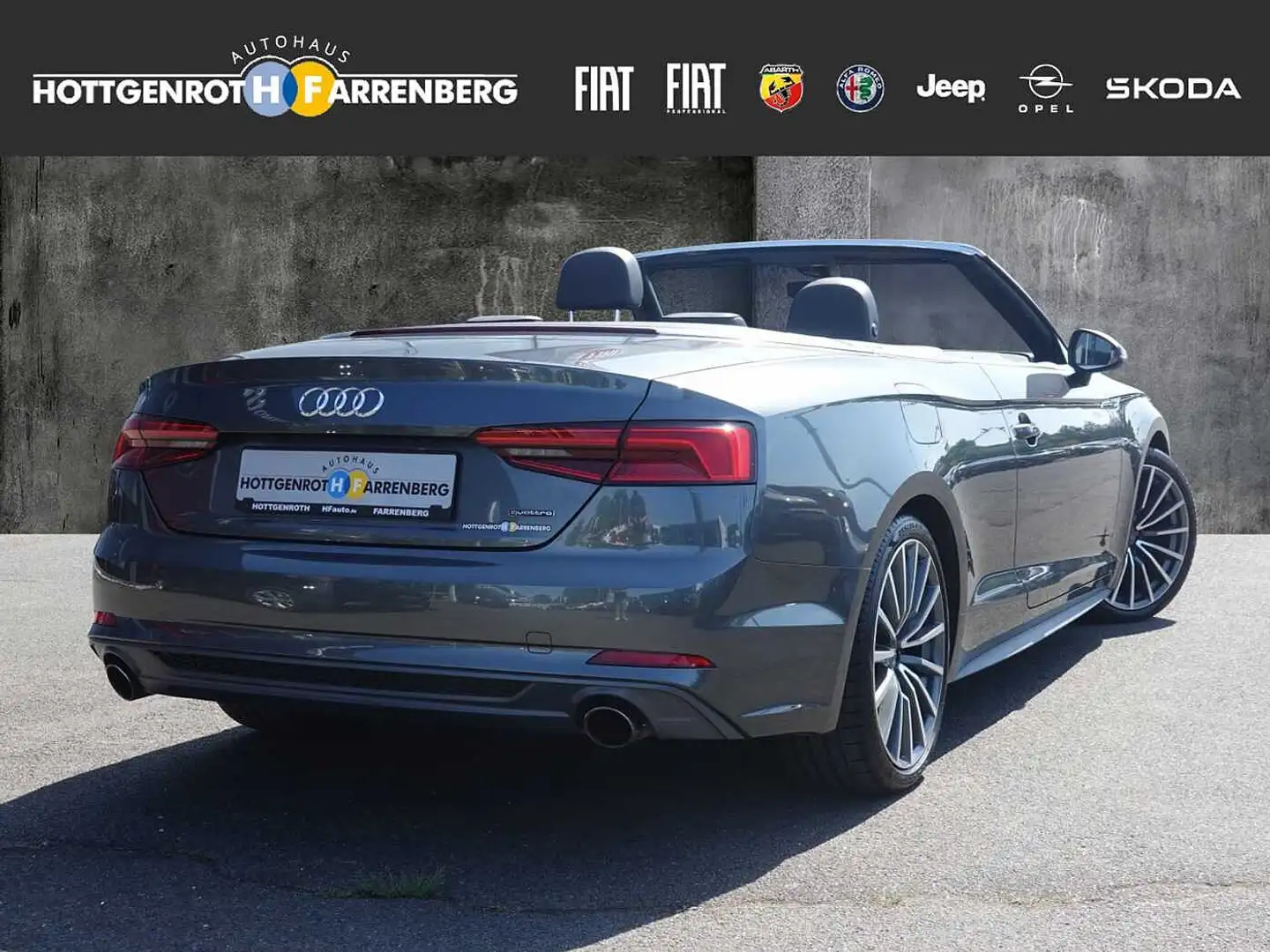 Audi A5 F5 Cabriolet 2.0 TFSI S-tronic Quattro Sport Grau - 2