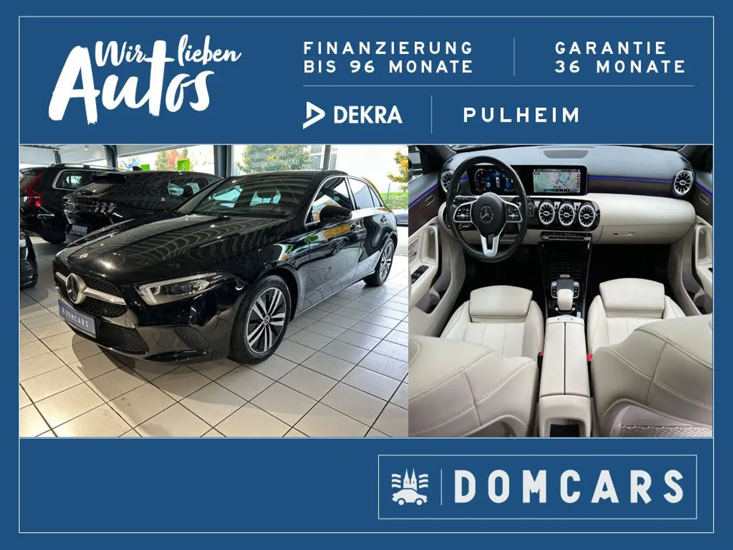 Mercedes-Benz A 220 /PANO/LEDER/GARANTIE/ALU/KAMERA/LED/AHK/ Zwart - 1
