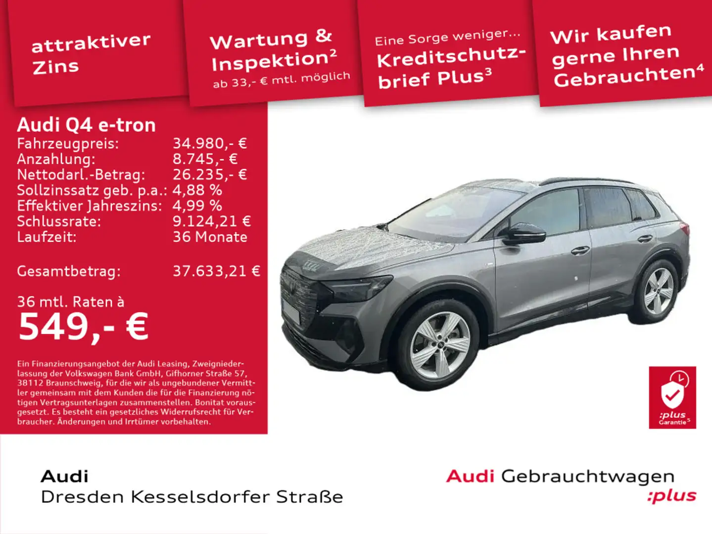 Audi Q4 e-tron 40 150 kW Grau - 1
