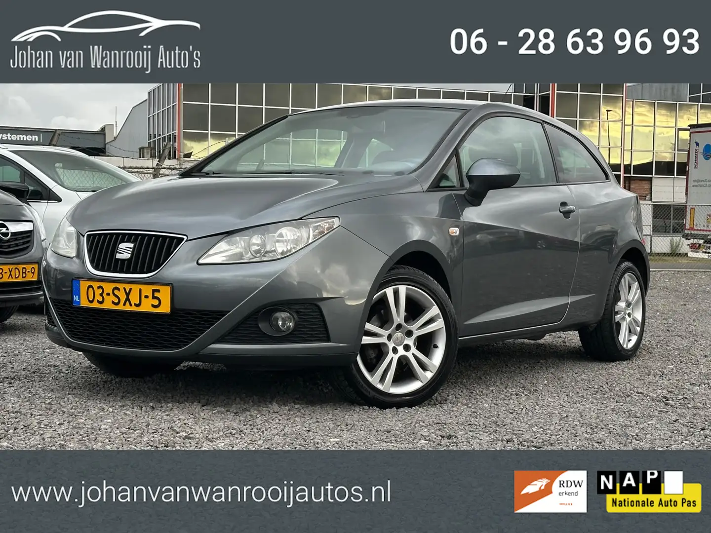 SEAT Ibiza SC 1.4 COPA Plus/CLIMA/NW APK Grijs - 1