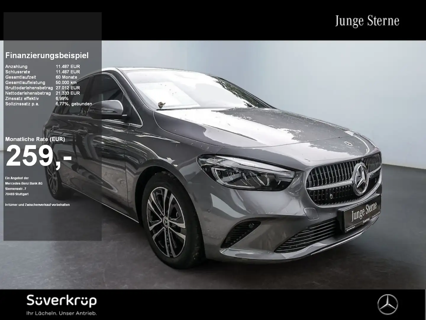 Mercedes-Benz B 200 d , PROGRESSIVE KAMERA SPUR PDC SHZ Grau - 1