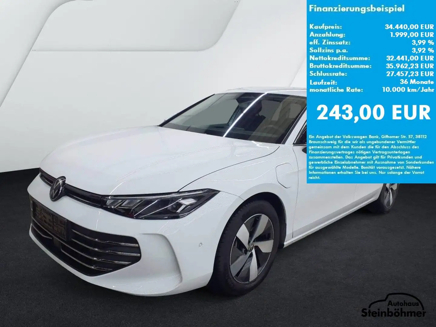 Volkswagen Passat Variant Passat Business 1.5TSI DSG eHybrid LED NAV AHK ACC Blanc - 1