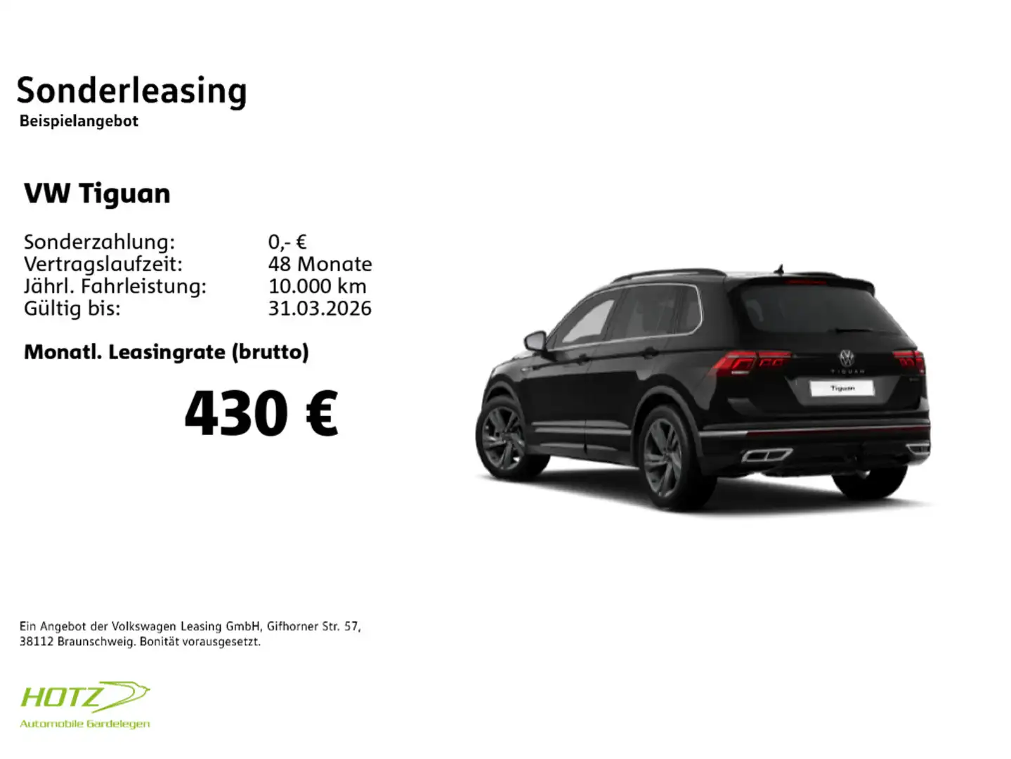 Volkswagen Tiguan 2.0 TSI DSG R-Line 4Motion AHK/MATRIX/REA Schwarz - 2