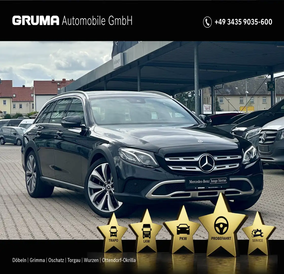 Mercedes-Benz E 220 E 220 d 4M T All-Terrain+AHK+SHD+Multibeam+360°+ Noir - 1