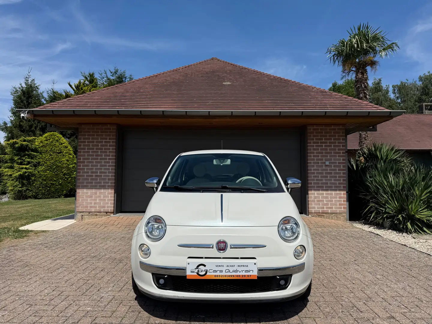 Fiat 500 500 1.2i blanc nacree /AIRCO/JA.15"/USB/GAR. 1AN Blanc - 2