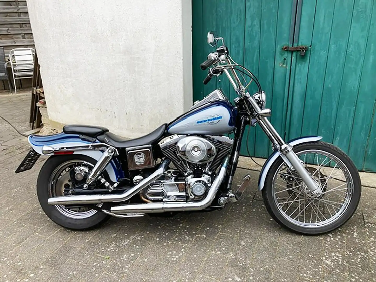 Harley-Davidson Dyna Wide Glide Mikuni* + Top-Sound* Service* Tüv 03/2027 TOP! Niebieski - 2