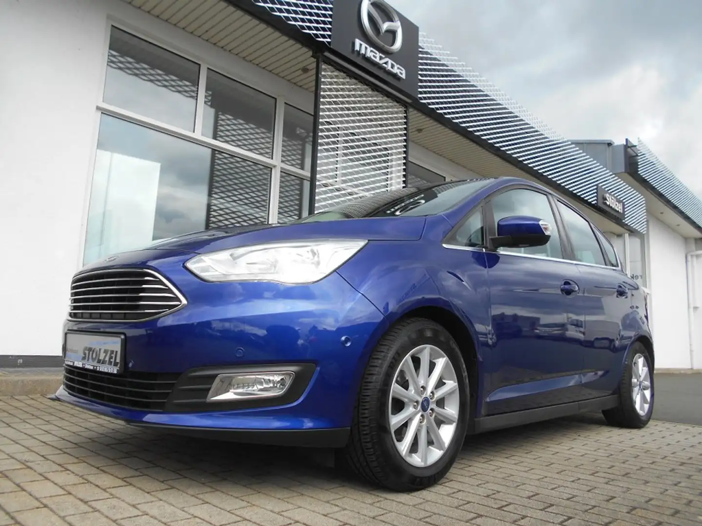 Ford C-Max TITANIUM ECOBOOST RÜKAM#NAVI#WINTER-P#GRA#AHK Bleu - 1
