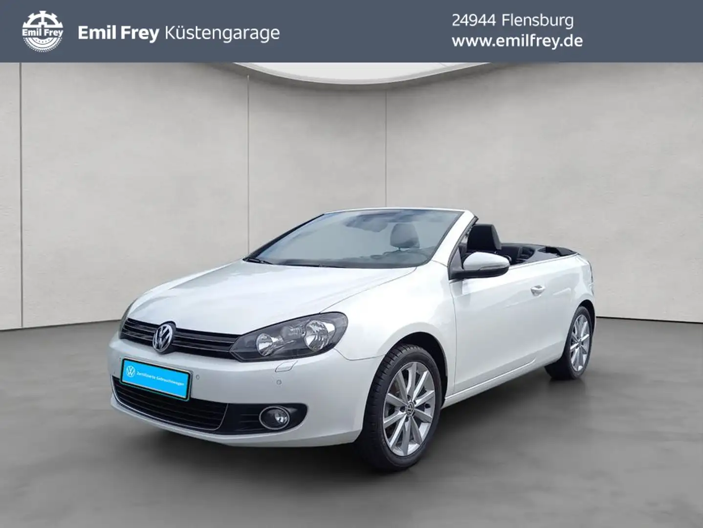 Volkswagen Golf VI Cabriolet 1.4 TSI -Lounge- DSG Navi/ S Weiß - 1