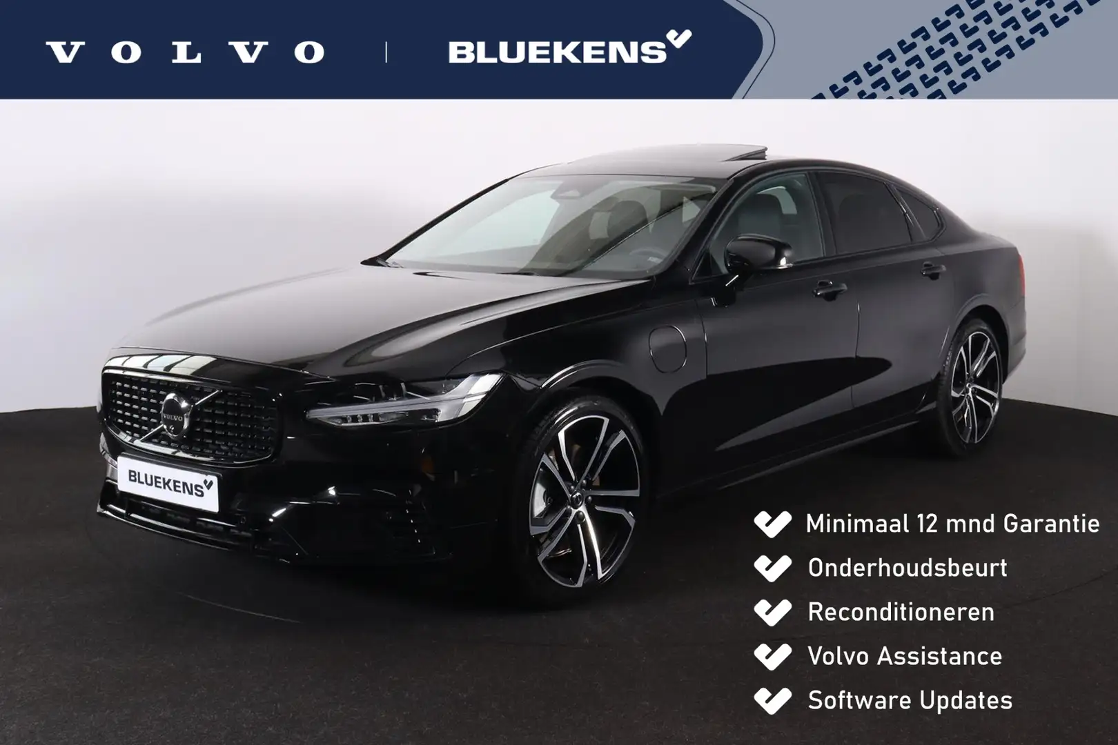 Volvo S90 T8 AWD Plus Dark - LONG RANGE - Luchtvering - Schu Zwart - 1