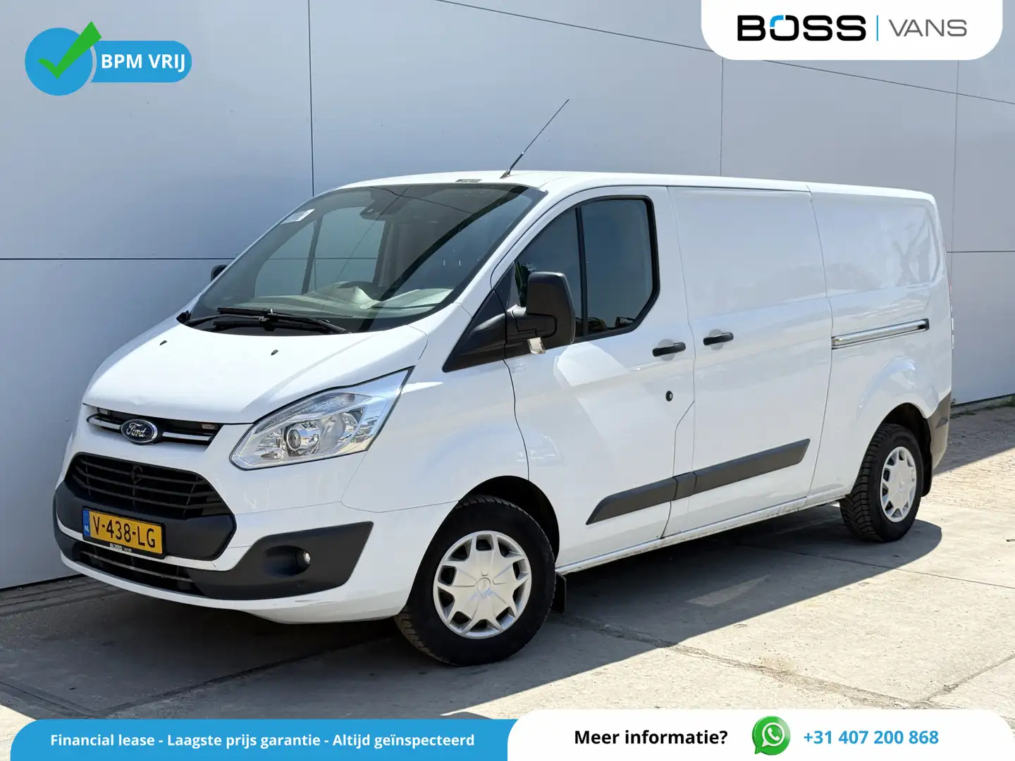 Ford Transit Custom 310 2.0 TDCI L2H1 Trend L2H1 Dubbele Schuif Airco Blanc - 1