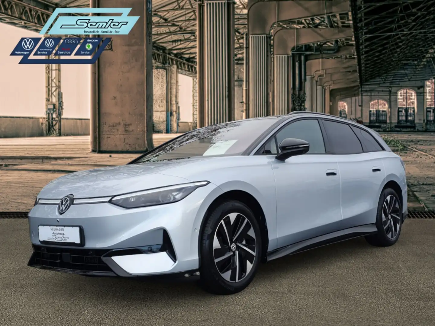 Volkswagen ID.7 Tourer Pro 210 kW HUD AHK PANO NAVI KESSY Silber - 2