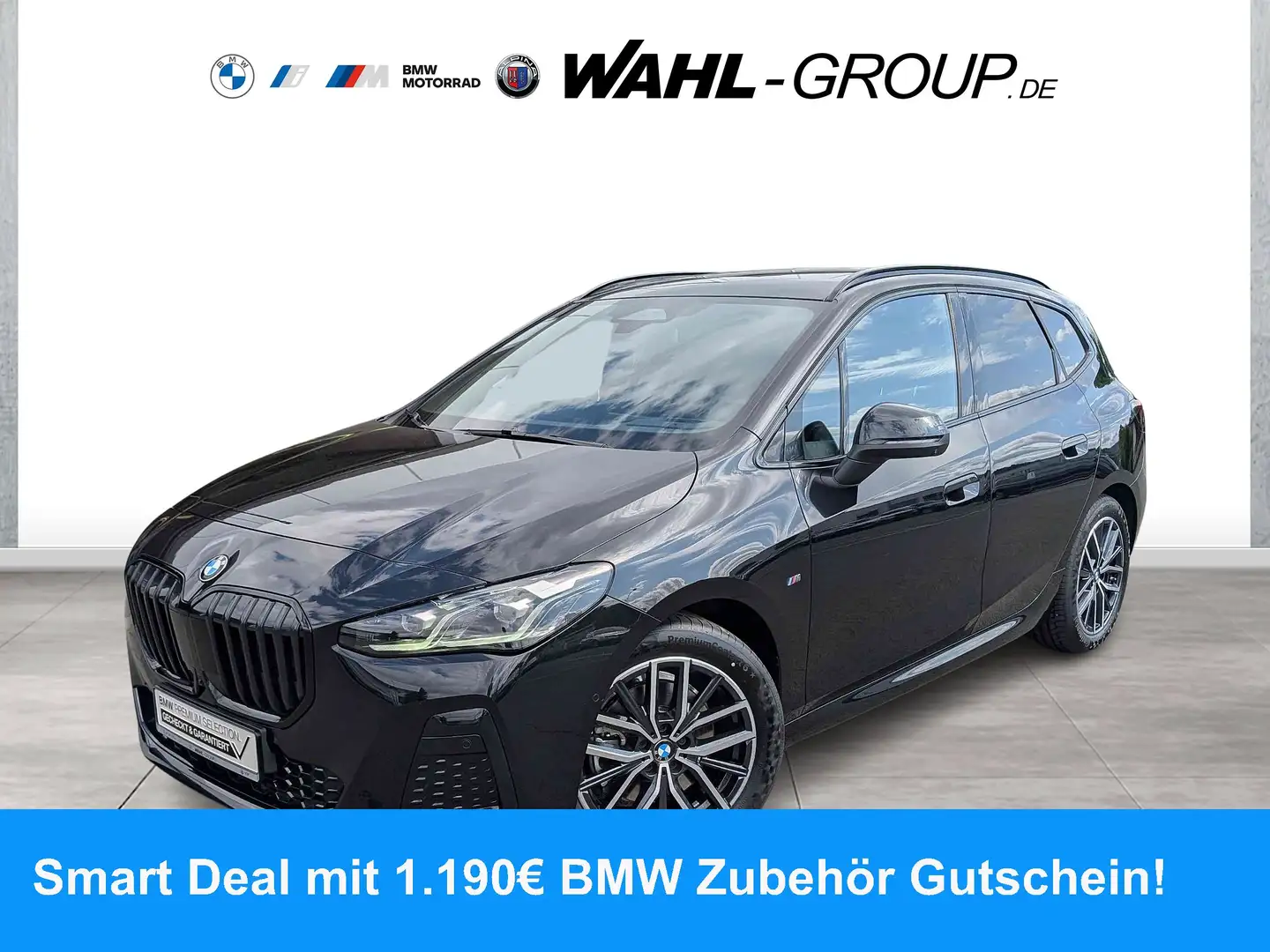 BMW 223 i xDrive ACTIVE TOURER M SPORT PANO HUD HIFI HK Schwarz - 1