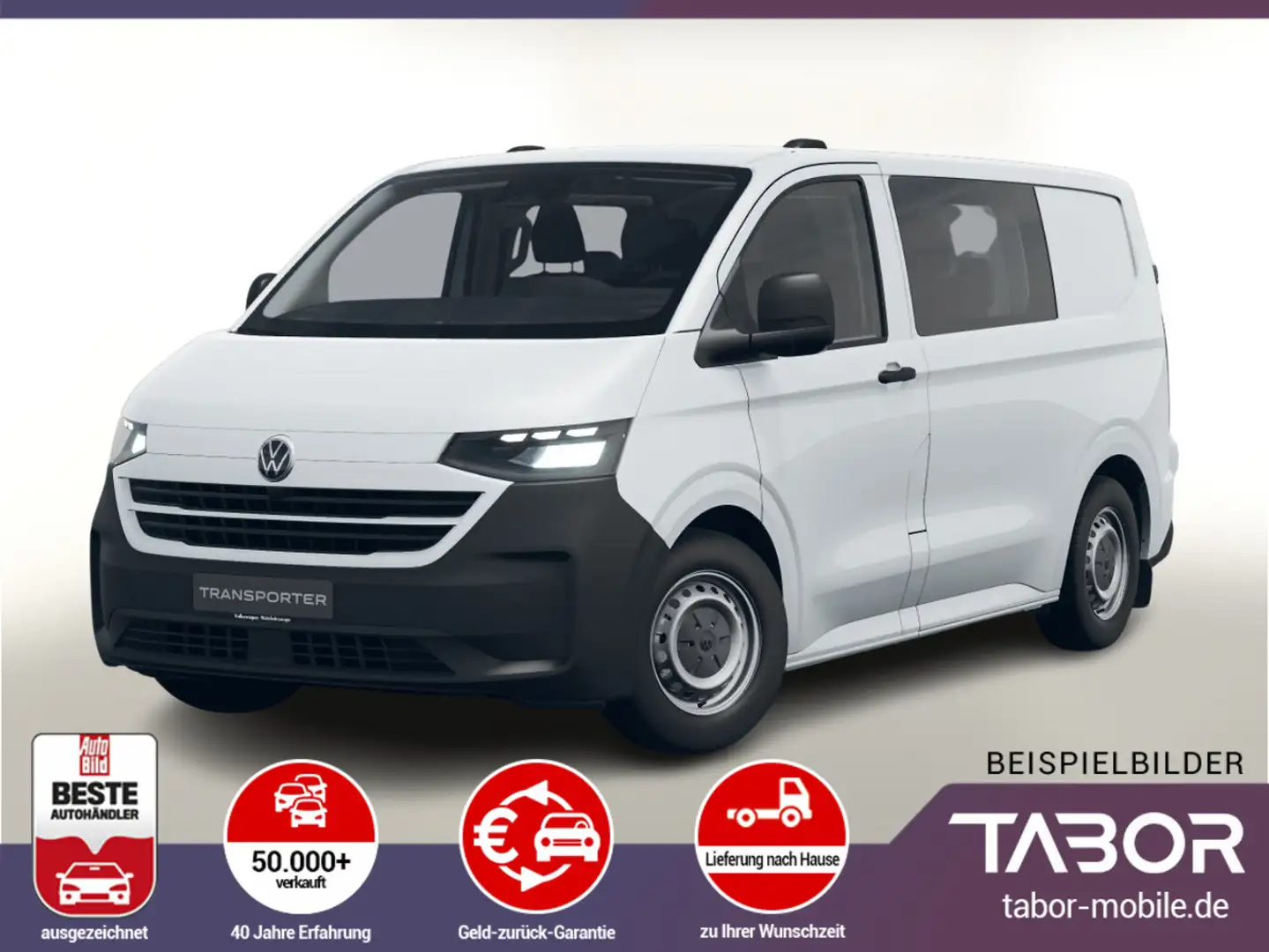 Volkswagen T7 Kastenwagen TDI 110 Klima LED AHK SHZ 6S Blanc - 2