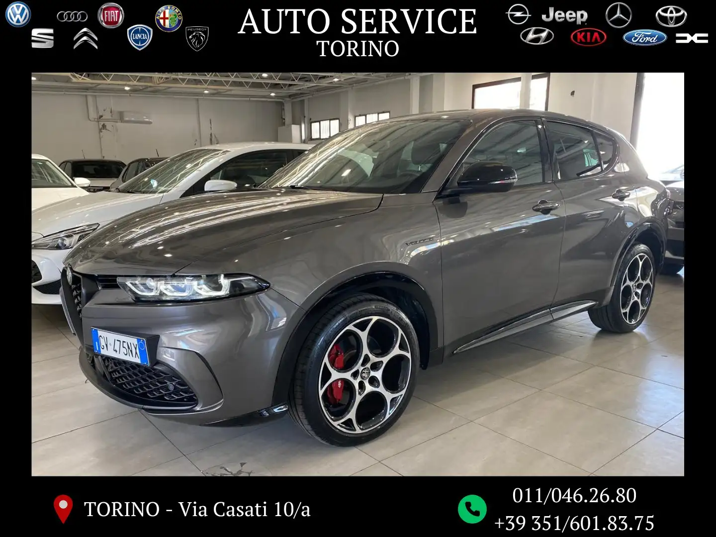 Alfa Romeo Tonale Tonale 1.5 hybrid Veloce 160cv tct7 IN ARRIVO Grigio - 1