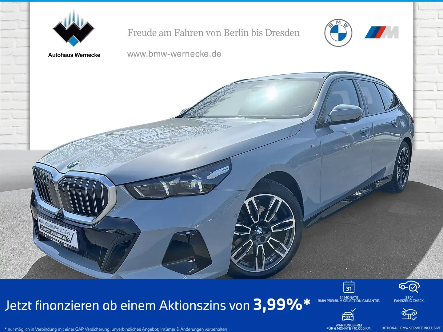 BMW 520 d xDrive Touring M Sportpaket HK HiFi DAB Gris - 1