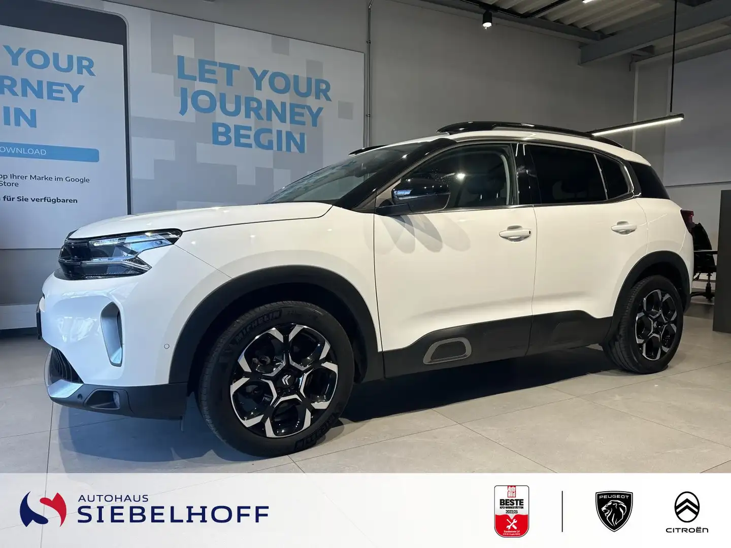 Citroen C5 Aircross Shine Hybrid 136 e-DSC6 Blanc - 1