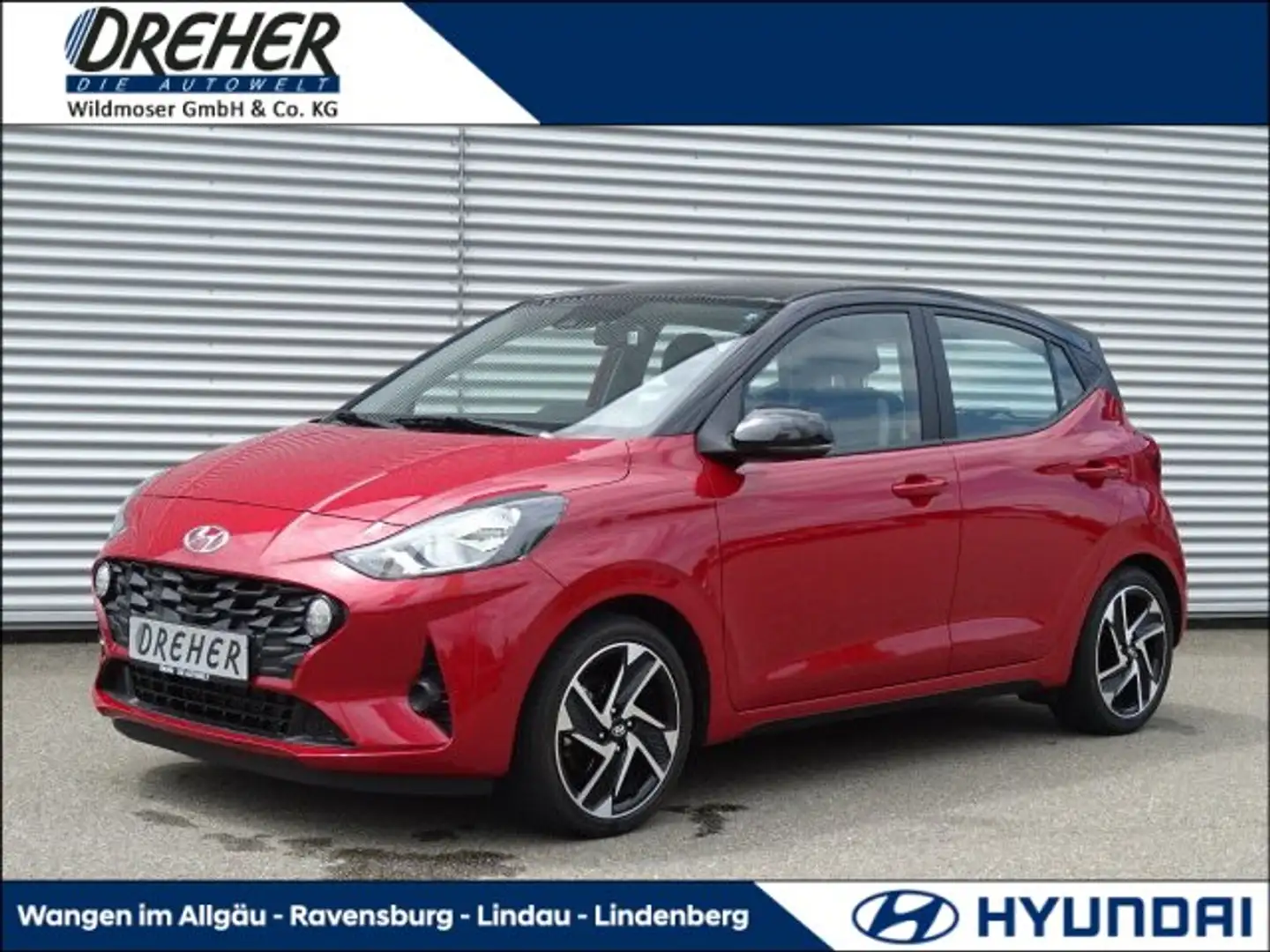 Hyundai i10 i10 1.2 Trend Klima/Sitzhzg./BC/eFH. MF-Lenkrad Rot - 1