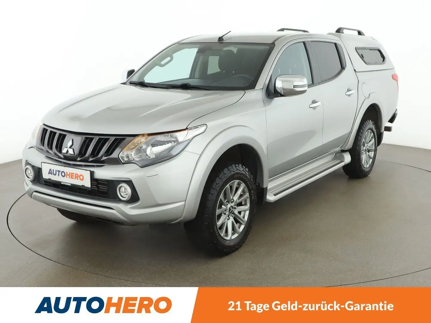 Mitsubishi L200 2.4 DI-D Top Doppelkabine 4WD Aut. *TEMPO*CAM*AHK* Silber - 1